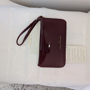 Adrienne Vittadini Burgundy Wristlet Wallet